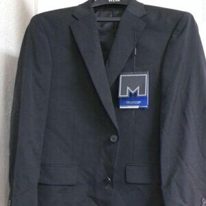 COLLECTION BY MICHAEL STRAHAN Mens Blazer Jacket Modern Fit Black 42 Short NEW